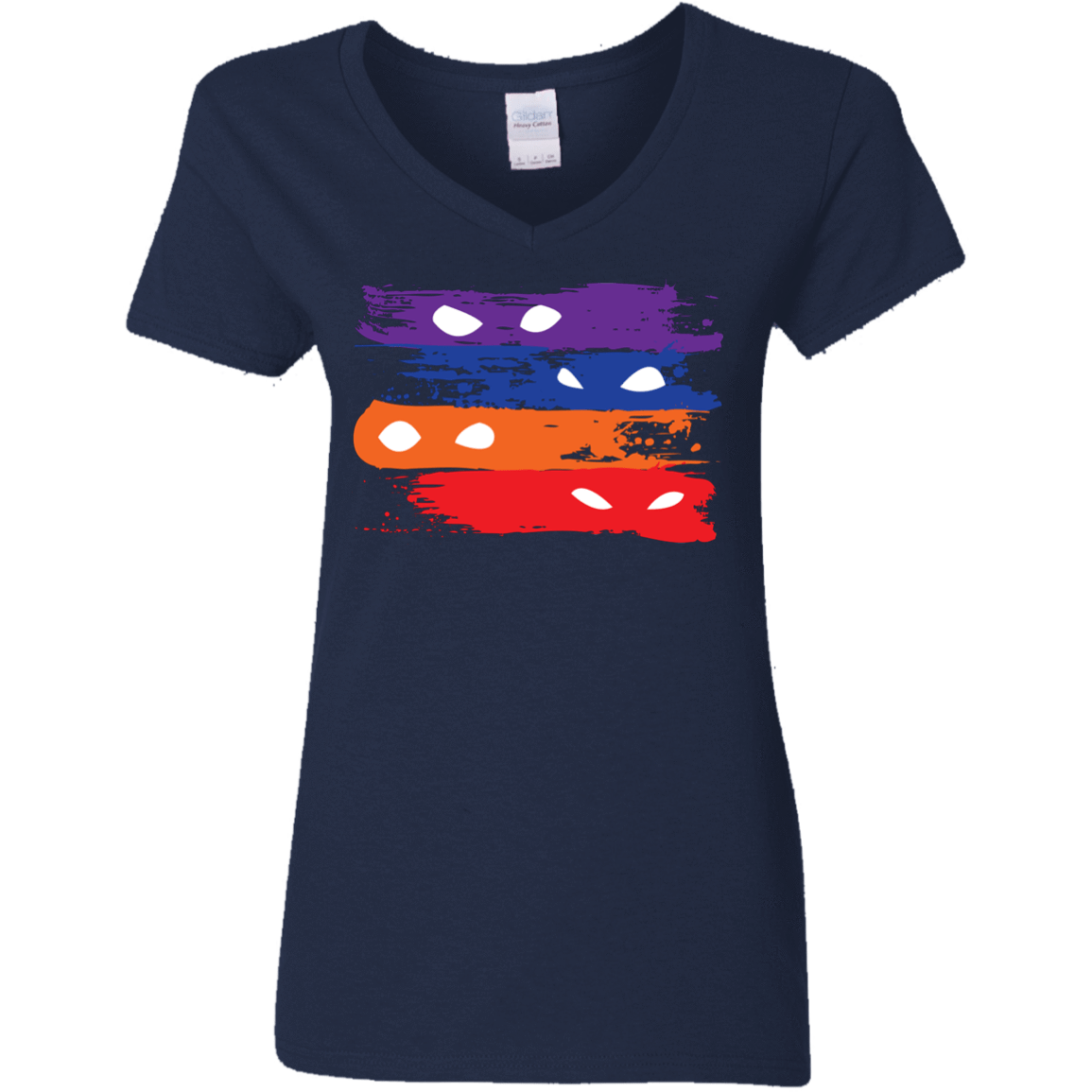 T-Shirts Navy / S Ninja Flag Women's V-Neck T-Shirt