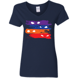 T-Shirts Navy / S Ninja Flag Women's V-Neck T-Shirt