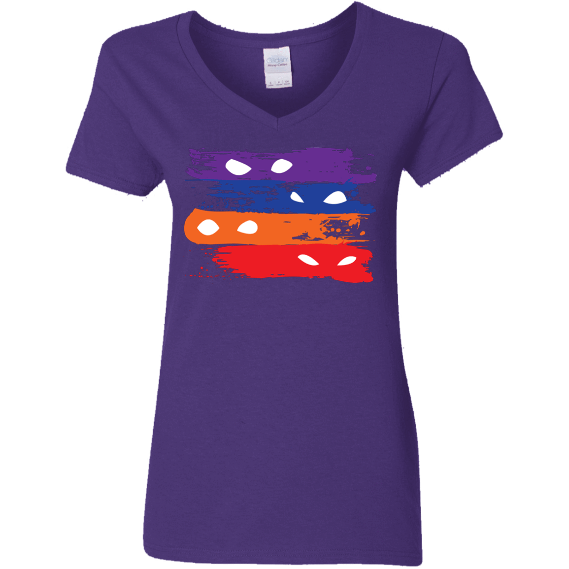 T-Shirts Purple / S Ninja Flag Women's V-Neck T-Shirt