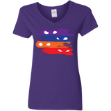 T-Shirts Purple / S Ninja Flag Women's V-Neck T-Shirt