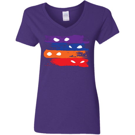 T-Shirts Purple / S Ninja Flag Women's V-Neck T-Shirt