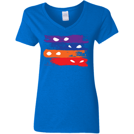 T-Shirts Royal / S Ninja Flag Women's V-Neck T-Shirt