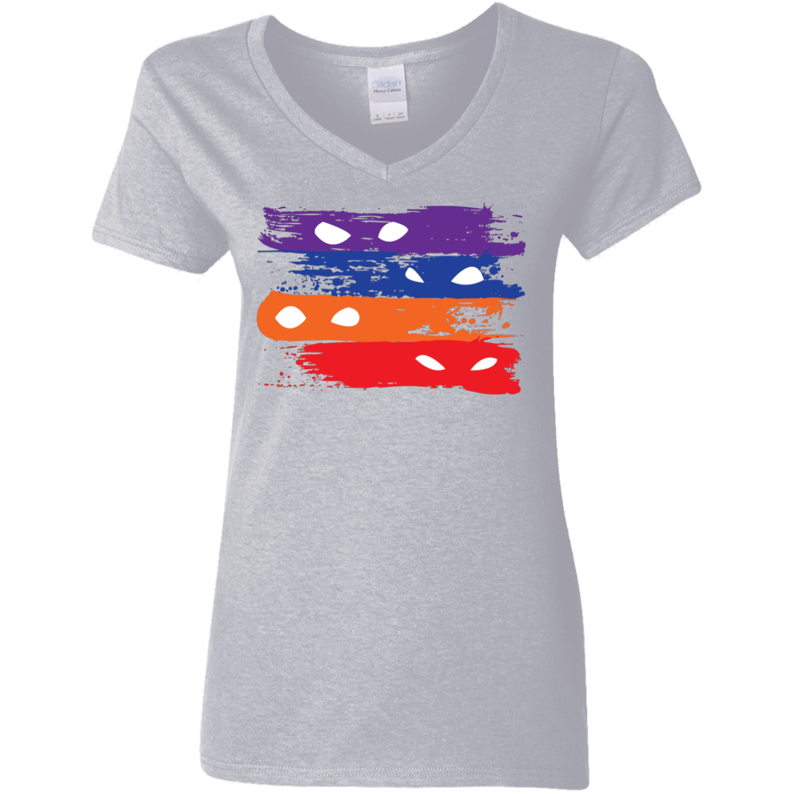 T-Shirts Sport Grey / S Ninja Flag Women's V-Neck T-Shirt