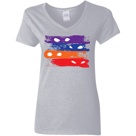 T-Shirts Sport Grey / S Ninja Flag Women's V-Neck T-Shirt