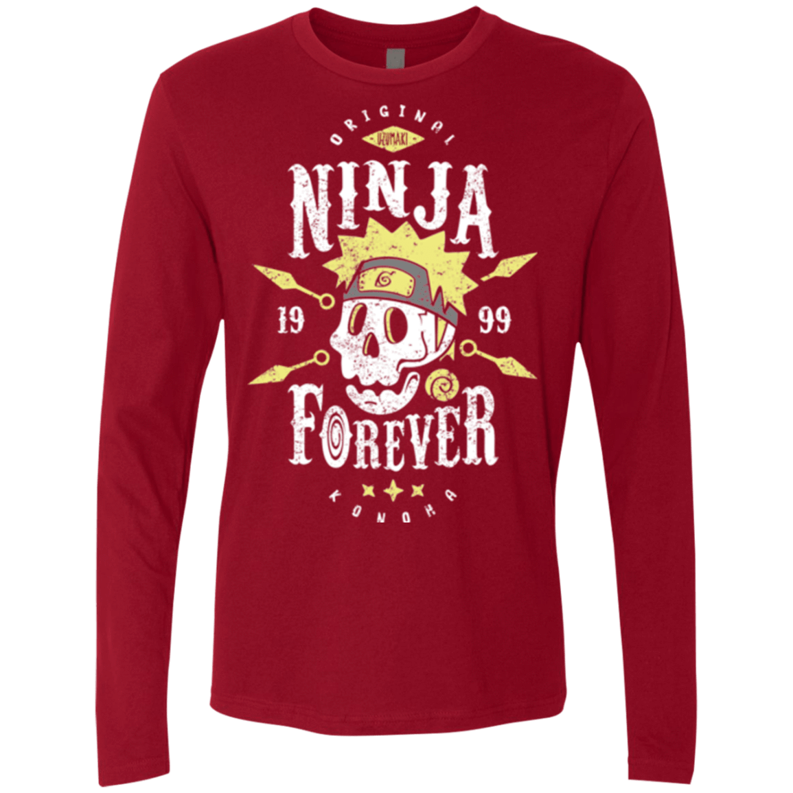 T-Shirts Cardinal / Small Ninja Forever Men's Premium Long Sleeve