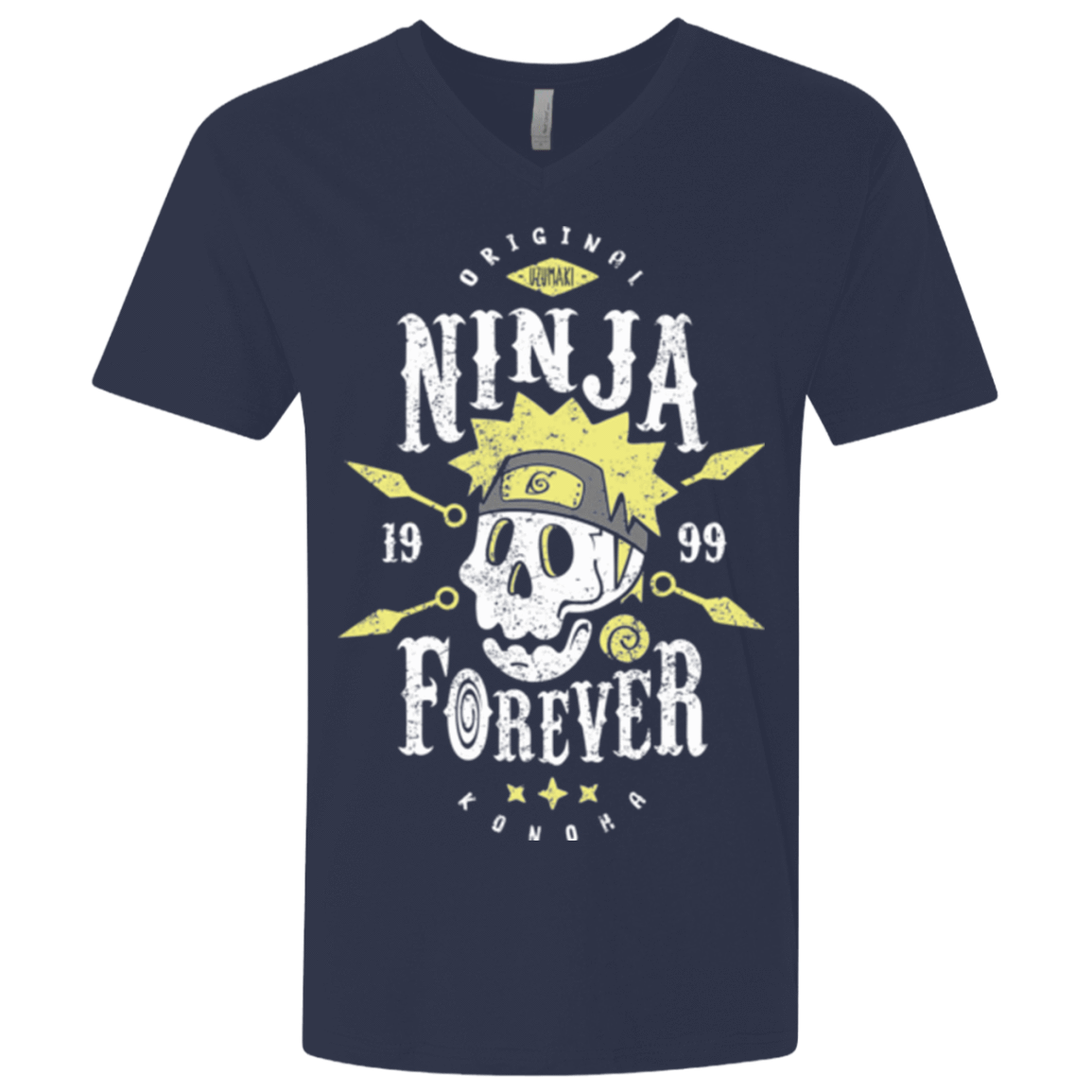 T-Shirts Midnight Navy / X-Small Ninja Forever Men's Premium V-Neck
