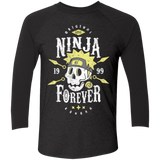 T-Shirts Vintage Black/Vintage Black / X-Small Ninja Forever Men's Triblend 3/4 Sleeve