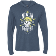 T-Shirts Indigo / X-Small Ninja Forever Triblend Long Sleeve Hoodie Tee
