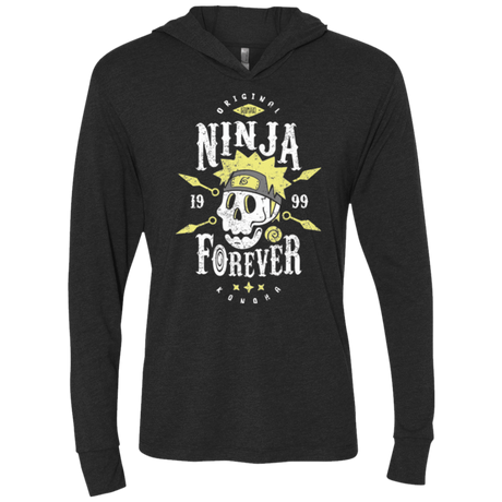 T-Shirts Vintage Black / X-Small Ninja Forever Triblend Long Sleeve Hoodie Tee