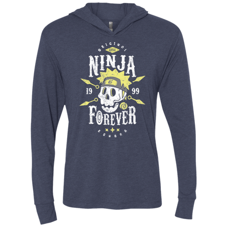 T-Shirts Vintage Navy / X-Small Ninja Forever Triblend Long Sleeve Hoodie Tee