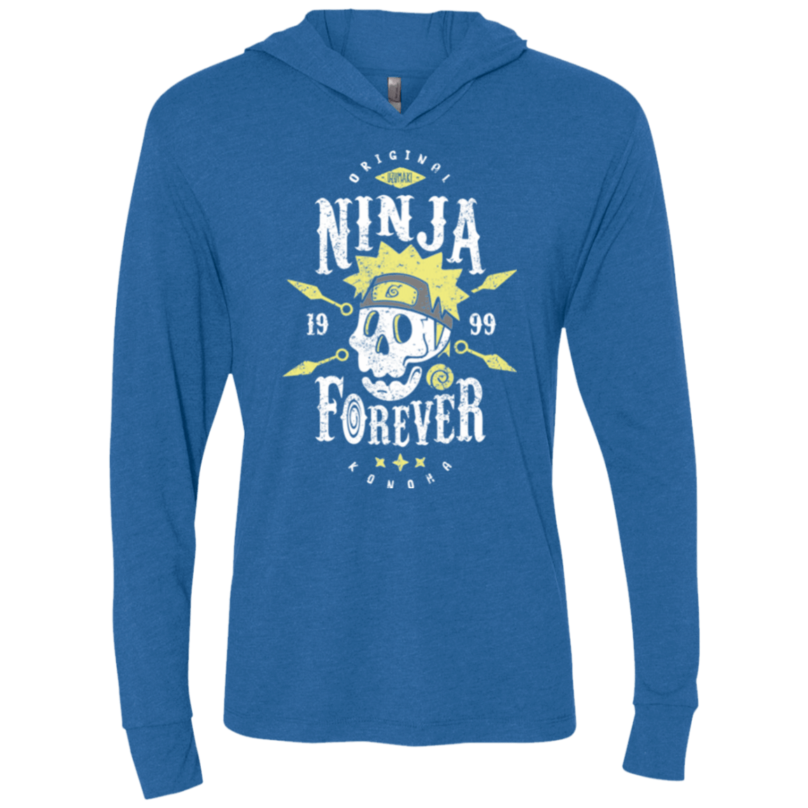 T-Shirts Vintage Royal / X-Small Ninja Forever Triblend Long Sleeve Hoodie Tee