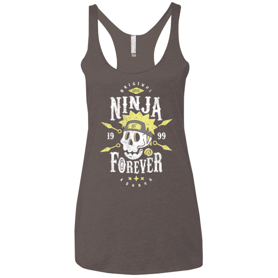 T-Shirts Macchiato / X-Small Ninja Forever Women's Triblend Racerback Tank