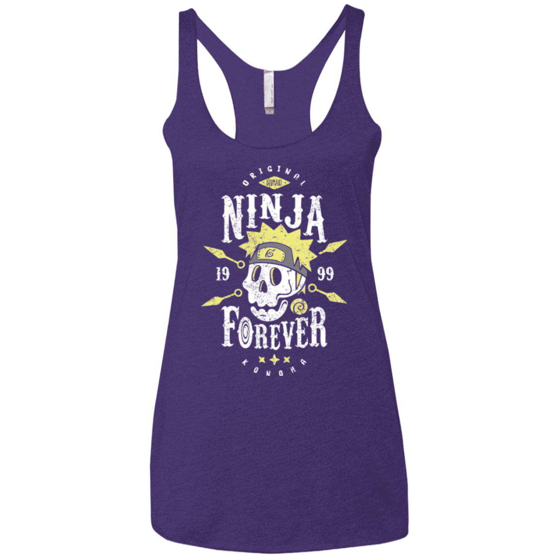 T-Shirts Purple / X-Small Ninja Forever Women's Triblend Racerback Tank