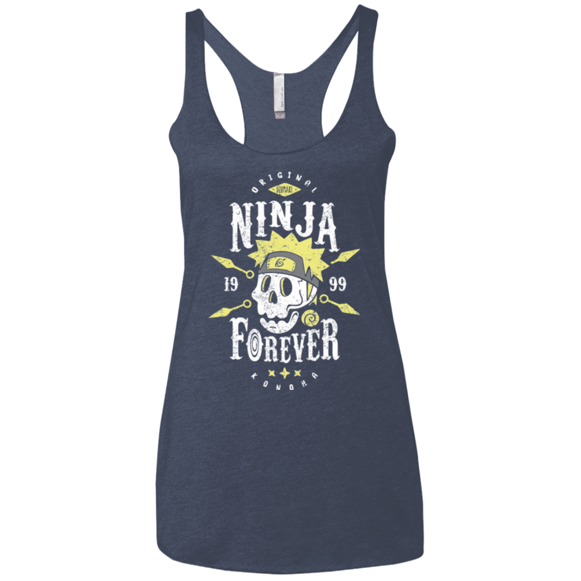 T-Shirts Vintage Navy / X-Small Ninja Forever Women's Triblend Racerback Tank