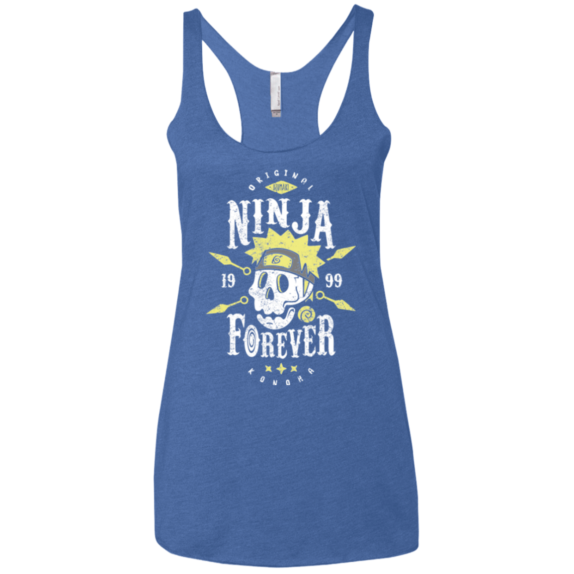 T-Shirts Vintage Royal / X-Small Ninja Forever Women's Triblend Racerback Tank