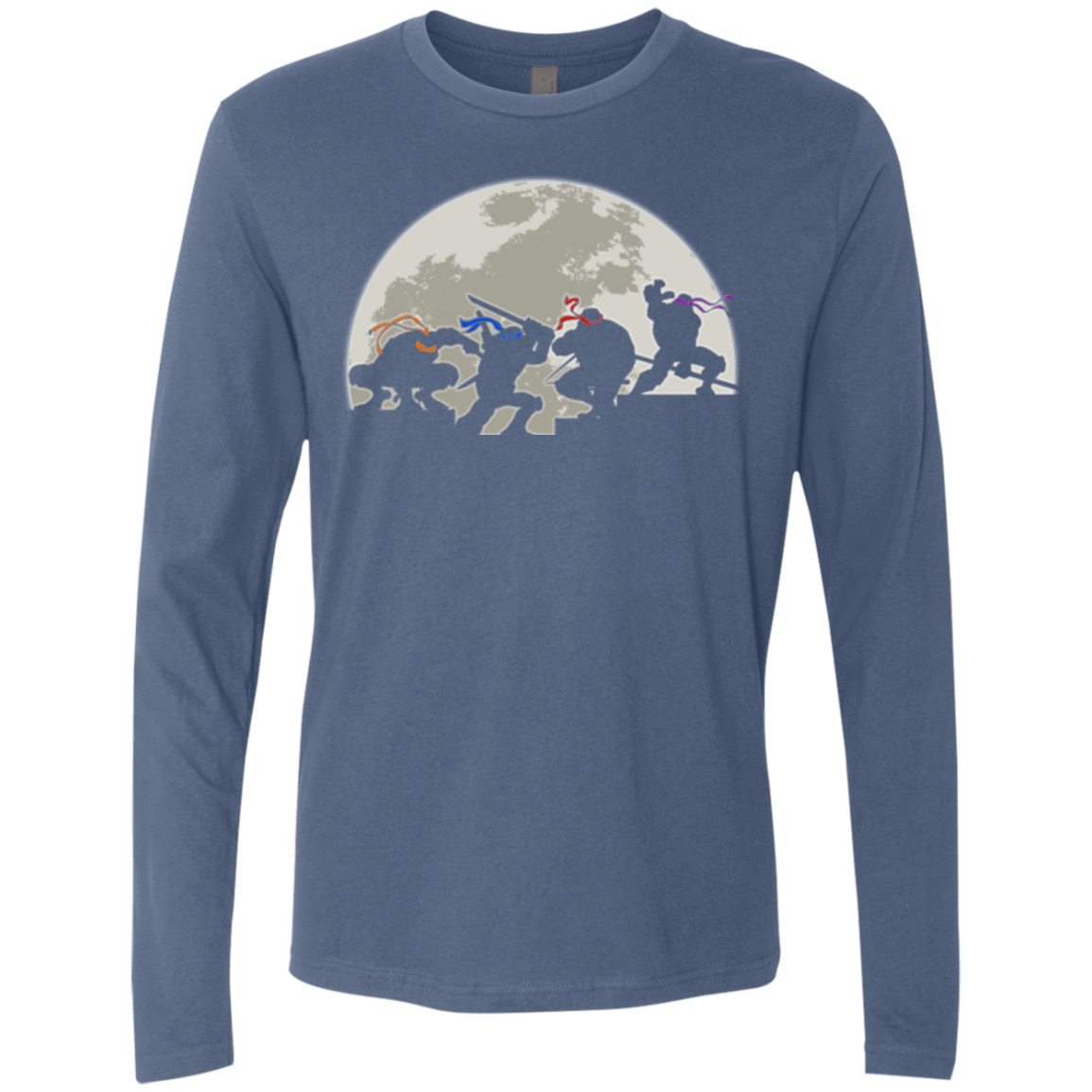 T-Shirts Indigo / Small Ninja Men's Premium Long Sleeve