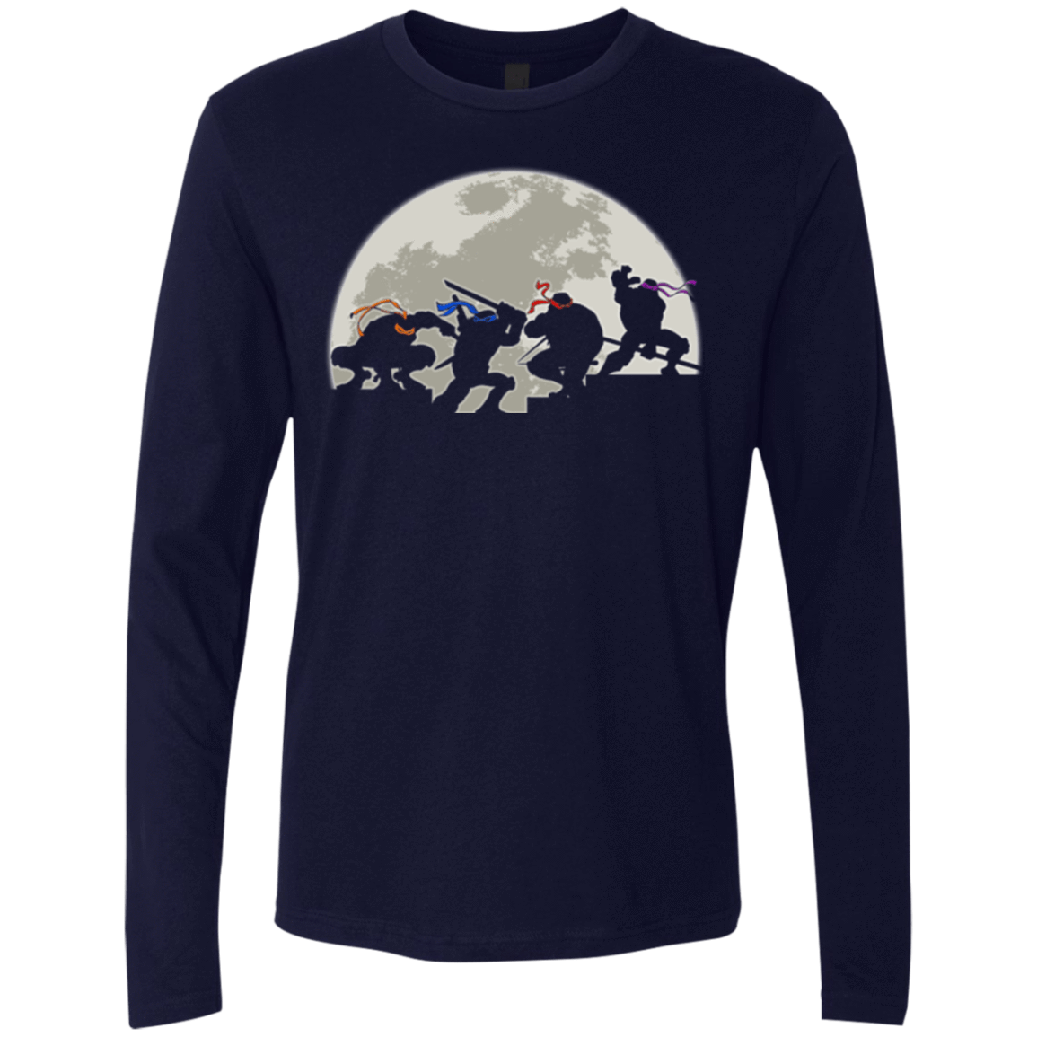 T-Shirts Midnight Navy / Small Ninja Men's Premium Long Sleeve