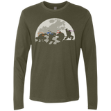 T-Shirts Military Green / Small Ninja Men's Premium Long Sleeve