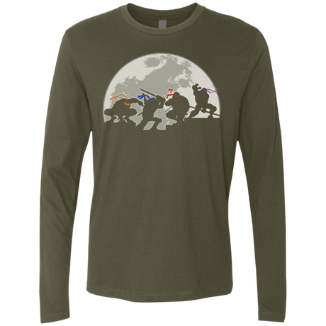 T-Shirts Military Green / Small Ninja Men's Premium Long Sleeve