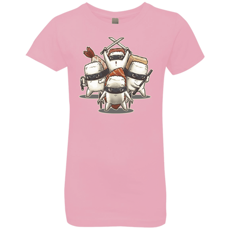 T-Shirts Light Pink / YXS Ninja Sushi Girls Premium T-Shirt