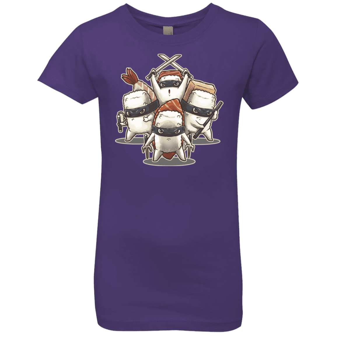 T-Shirts Purple Rush / YXS Ninja Sushi Girls Premium T-Shirt