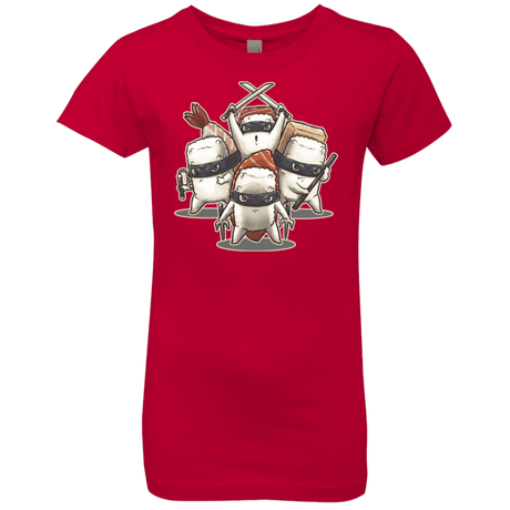 T-Shirts Red / YXS Ninja Sushi Girls Premium T-Shirt