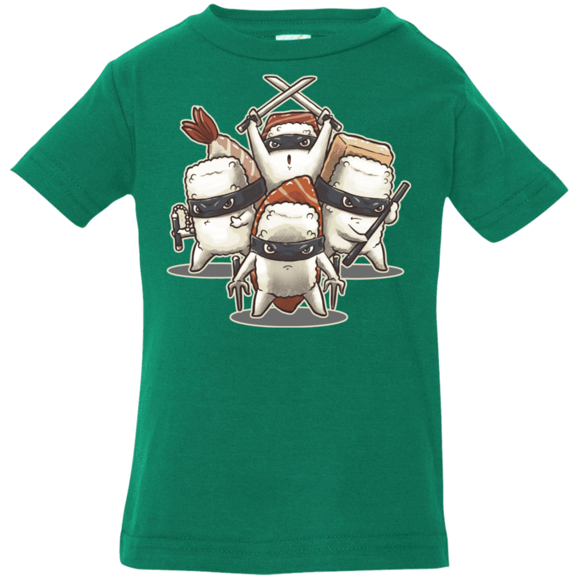 T-Shirts Kelly / 6 Months Ninja Sushi Infant Premium T-Shirt