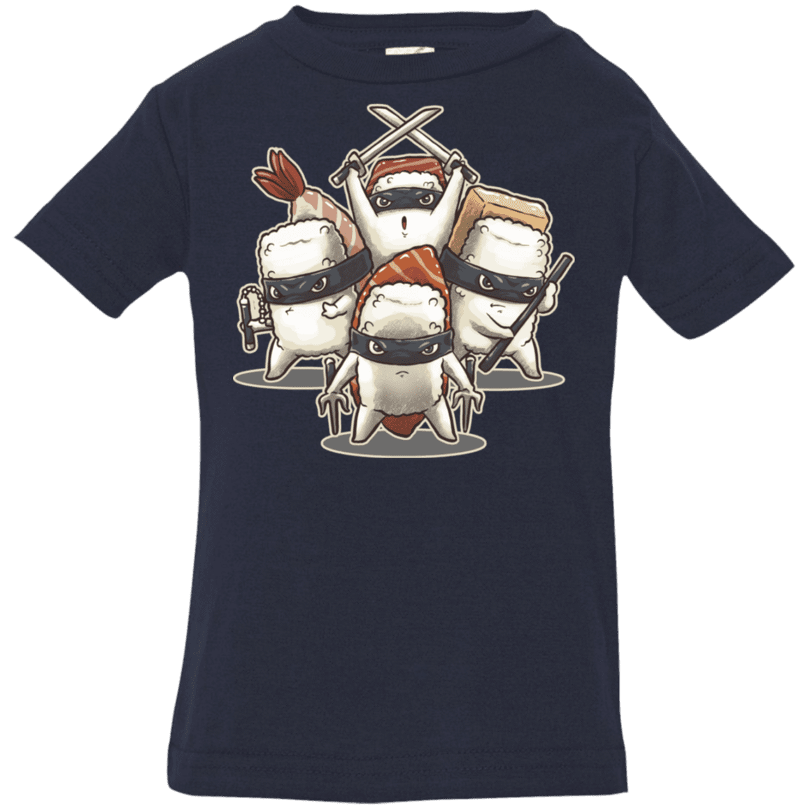 T-Shirts Navy / 6 Months Ninja Sushi Infant Premium T-Shirt