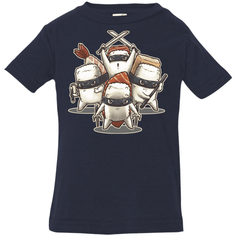 T-Shirts Navy / 6 Months Ninja Sushi Infant Premium T-Shirt