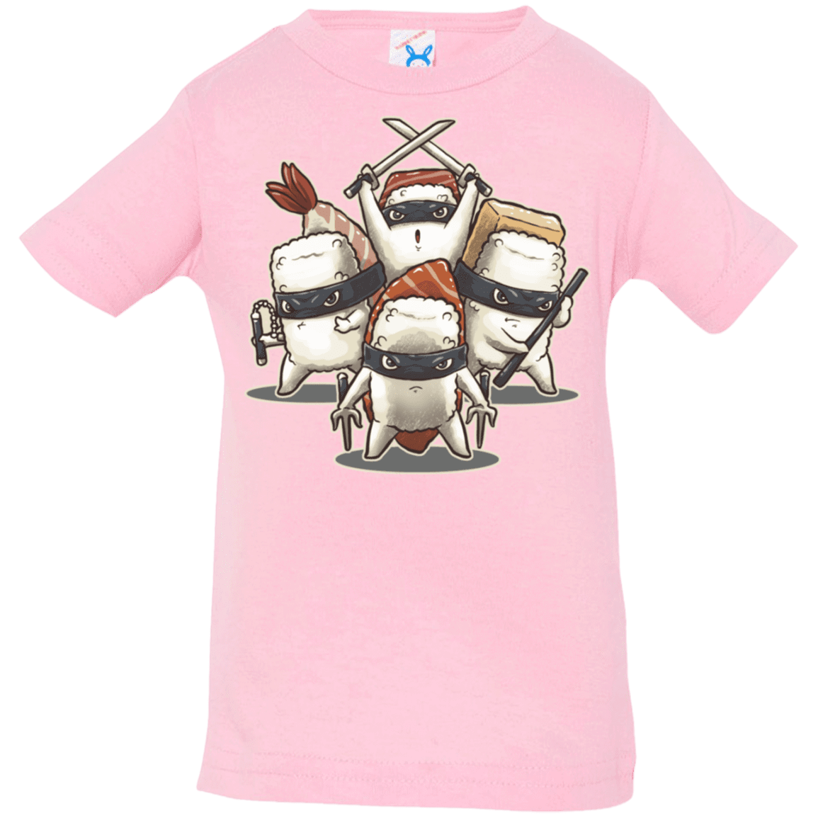 T-Shirts Pink / 6 Months Ninja Sushi Infant Premium T-Shirt
