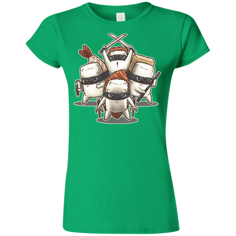 T-Shirts Irish Green / S Ninja Sushi Junior Slimmer-Fit T-Shirt