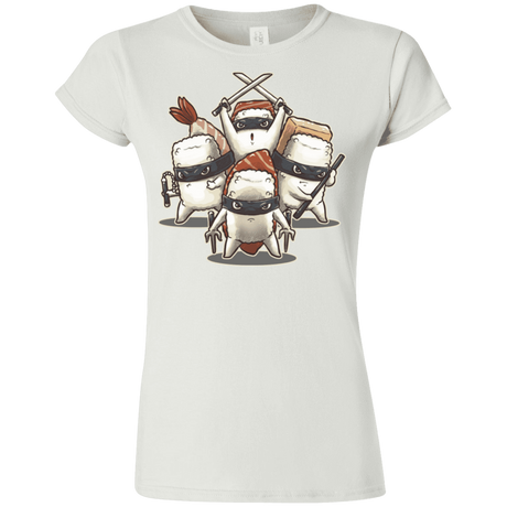 T-Shirts White / S Ninja Sushi Junior Slimmer-Fit T-Shirt
