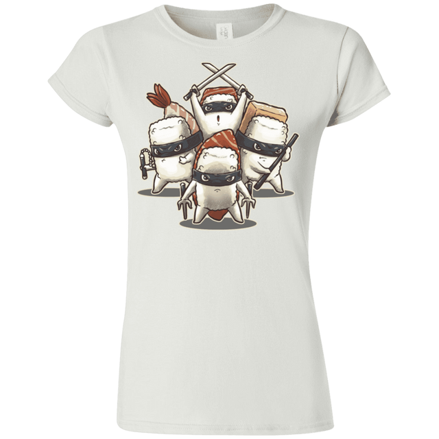 T-Shirts White / S Ninja Sushi Junior Slimmer-Fit T-Shirt