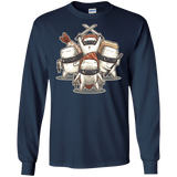 T-Shirts Navy / S Ninja Sushi Men's Long Sleeve T-Shirt