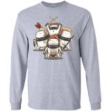 T-Shirts Sport Grey / S Ninja Sushi Men's Long Sleeve T-Shirt