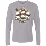 T-Shirts Heather Grey / S Ninja Sushi Men's Premium Long Sleeve