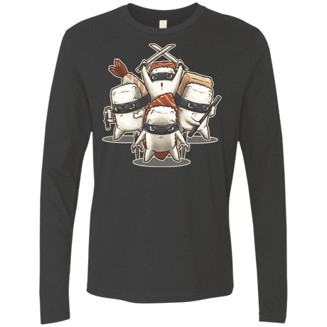 T-Shirts Heavy Metal / S Ninja Sushi Men's Premium Long Sleeve