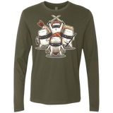 T-Shirts Military Green / S Ninja Sushi Men's Premium Long Sleeve