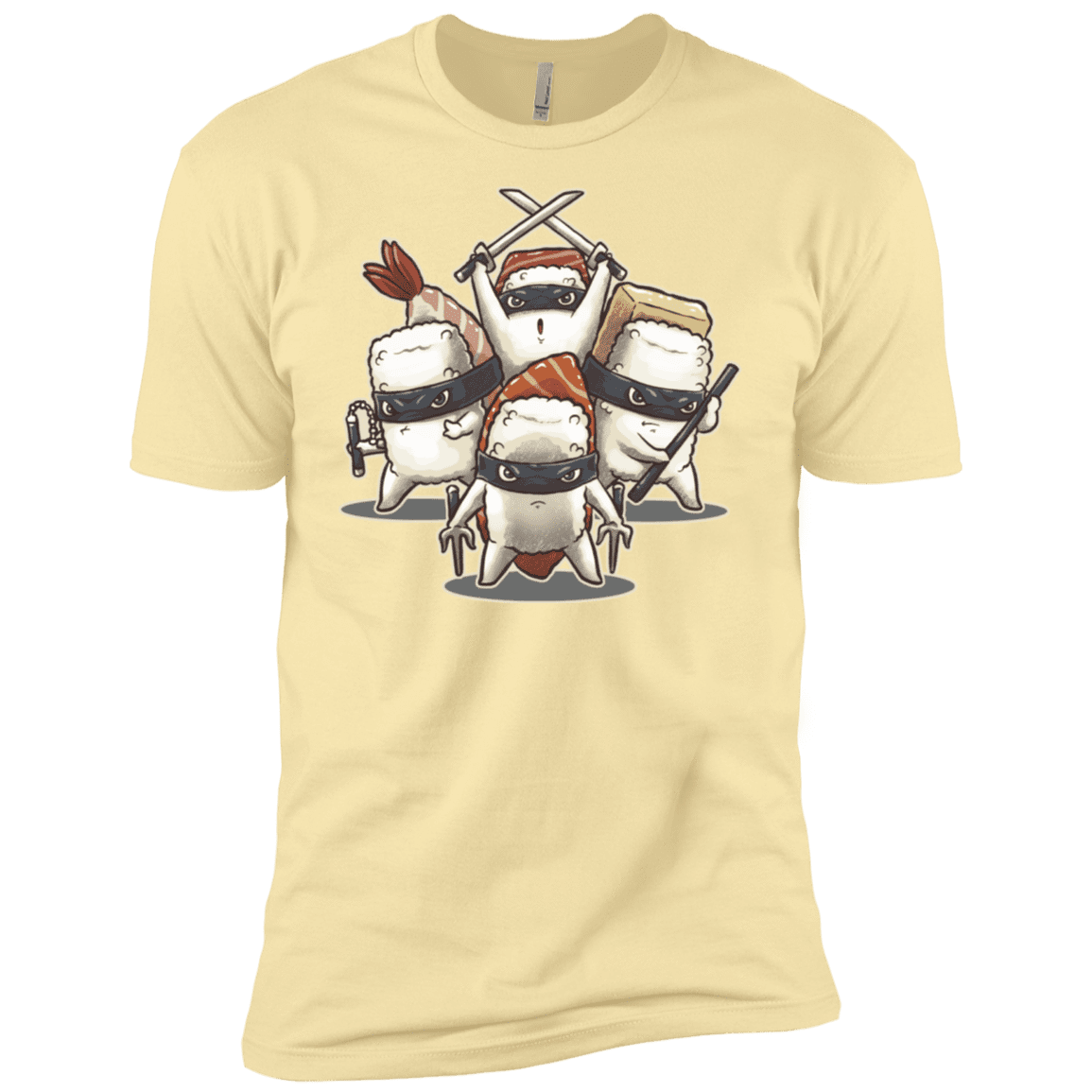 T-Shirts Banana Cream / X-Small Ninja Sushi Men's Premium T-Shirt