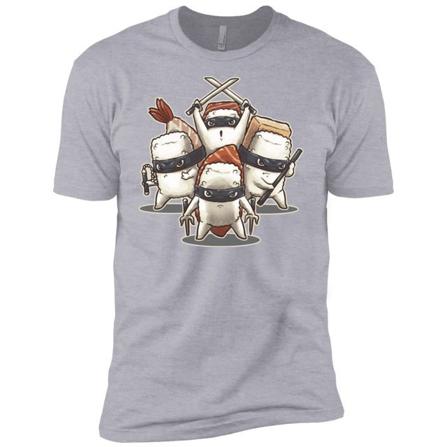 T-Shirts Heather Grey / X-Small Ninja Sushi Men's Premium T-Shirt