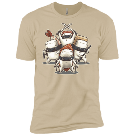 T-Shirts Sand / X-Small Ninja Sushi Men's Premium T-Shirt