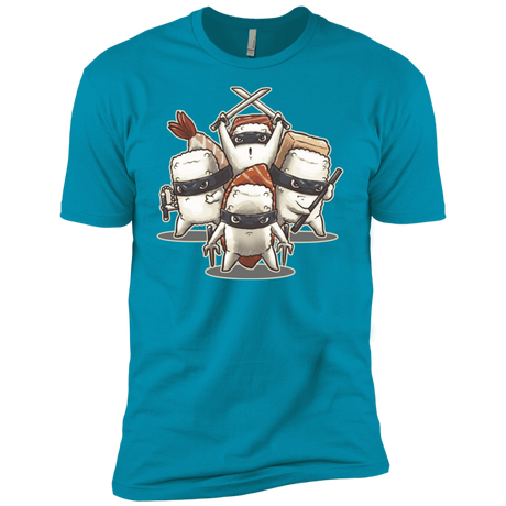 T-Shirts Turquoise / X-Small Ninja Sushi Men's Premium T-Shirt