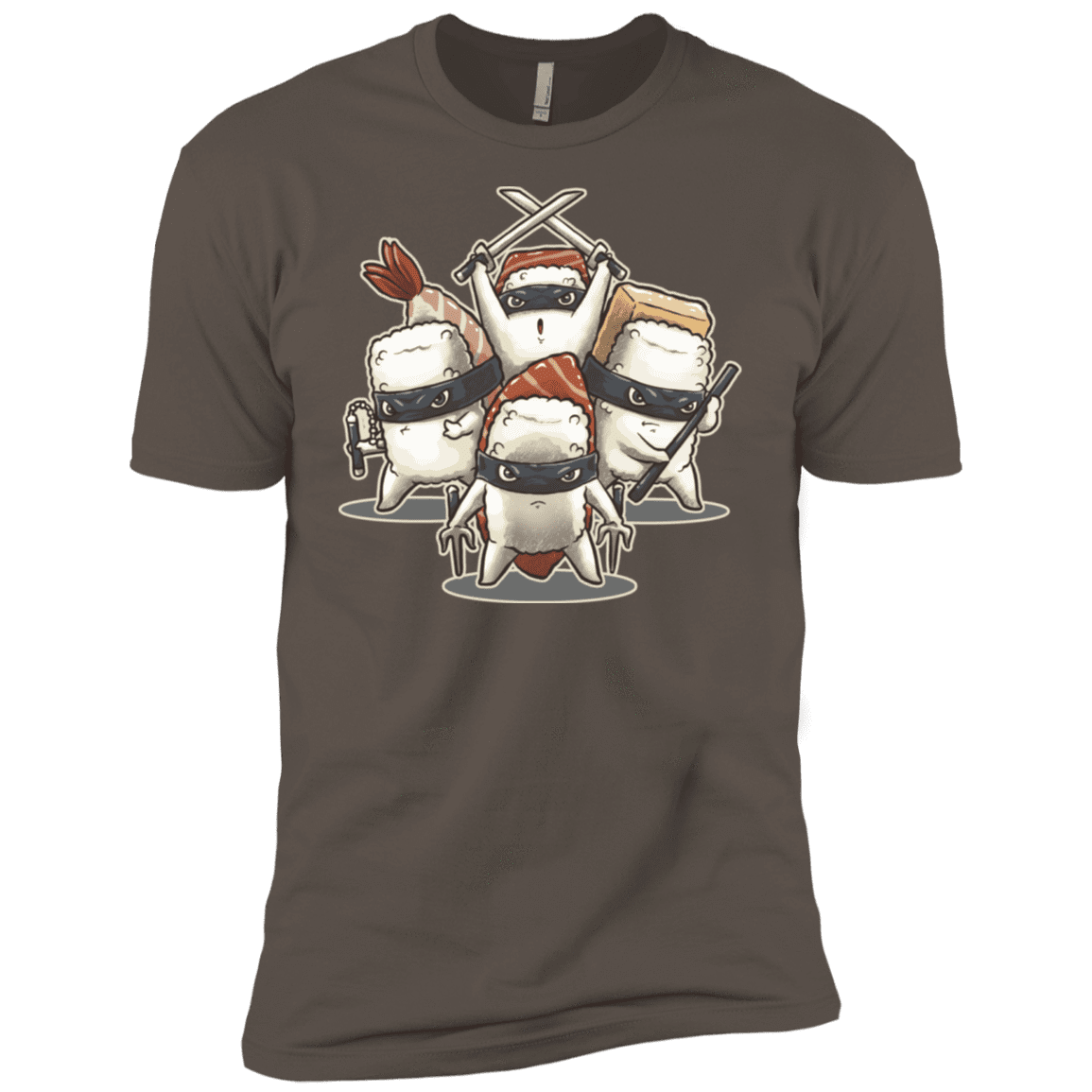 T-Shirts Warm Grey / X-Small Ninja Sushi Men's Premium T-Shirt