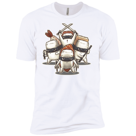 T-Shirts White / X-Small Ninja Sushi Men's Premium T-Shirt