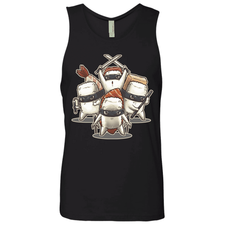 T-Shirts Black / S Ninja Sushi Men's Premium Tank Top