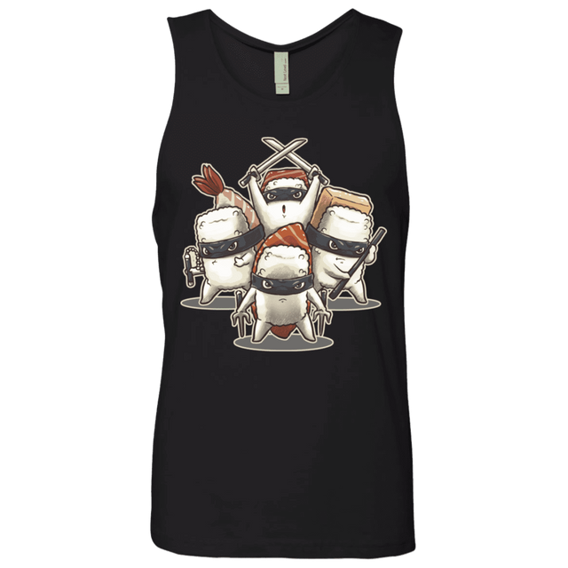 T-Shirts Black / S Ninja Sushi Men's Premium Tank Top