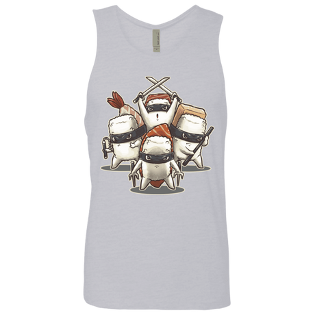 T-Shirts Heather Grey / S Ninja Sushi Men's Premium Tank Top