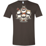 T-Shirts Dark Chocolate / S Ninja Sushi Men's Semi-Fitted Softstyle