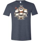 T-Shirts Heather Navy / S Ninja Sushi Men's Semi-Fitted Softstyle