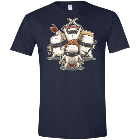 T-Shirts Navy / X-Small Ninja Sushi Men's Semi-Fitted Softstyle